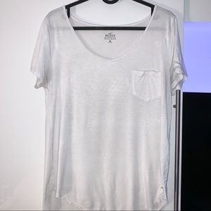 HOLLISTER Girls Soft Basic White Tee
